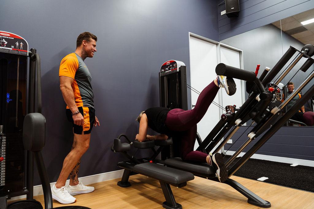 Personal trainer working with client at Functional Fitness Gym Newstead Brisbane